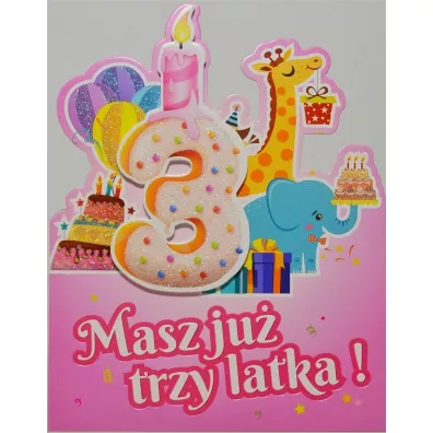 Yeku Karnet Urodziny 3