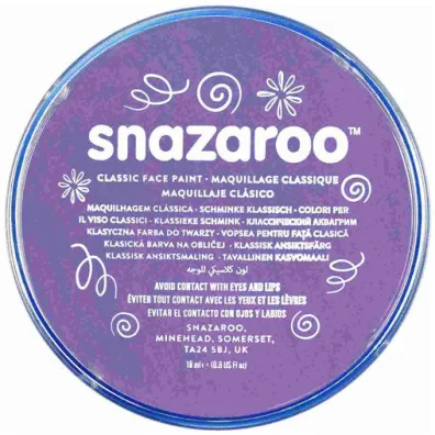 Snazaroo Farba do twarzy liliowa 18ml