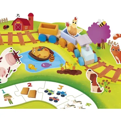 Puzzle Lisciani Carotina Zabawny poci�g  baby 304-PL84005