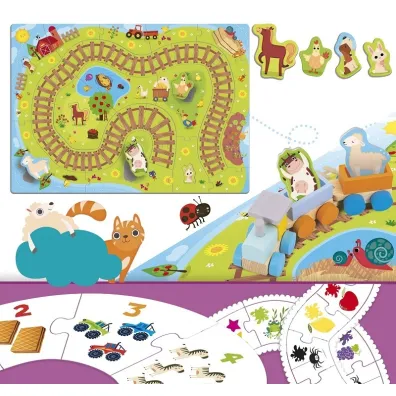 Puzzle Lisciani Carotina Zabawny poci�g  baby 304-PL84005