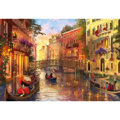 Puzzle 1500 el. Zachd soca w Wenecji Educa