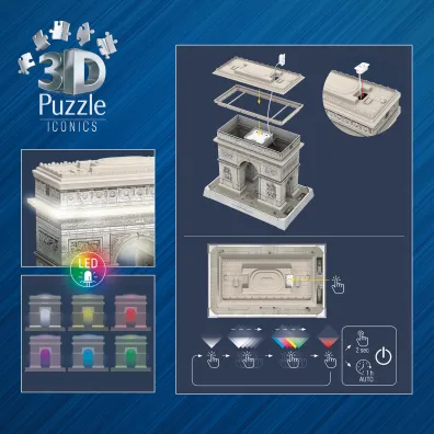 Puzzle Iconics 224 el. 3D �uk Triumfalny Ravensburger