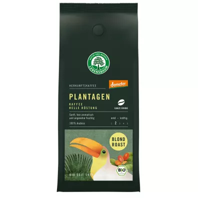 Lebensbaum Kawa ziarnista arabica jasnopalona 100 % blond roast demeter 250 g Bio
