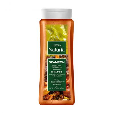 Joanna Naturia szampon do włosów przetłuszczających się ze skłonnością do łupieżu Biosiarka i Bursztyn 500 ml