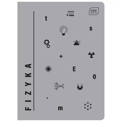 Interdruk Zeszyt A5 UV Fizyka kratka 60 kartek 10 szt.