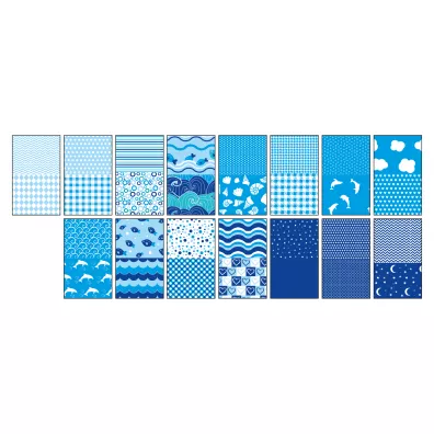 Happy Color Blok z motywami BLUE, A4, 80g, 15 arkuszy, 30 motyww 15 kartek