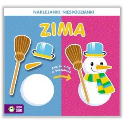 Naklejanki niespodzianki. Zima