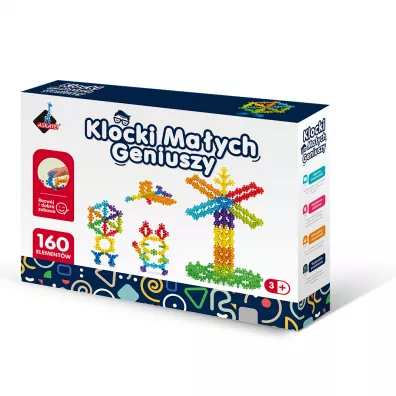 Klocki ma�ych geniuszy kwiatki kulki 160el