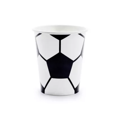 PartyDeco Kubeczki Pi�ka 260 ml 6 szt.