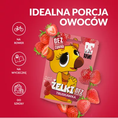BeRaw Kids elki Truskawka Jabko 35 g