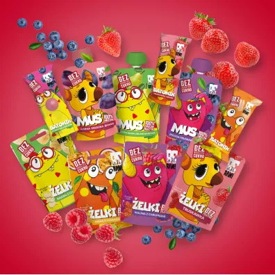 BeRaw Kids elki Truskawka Jabko 35 g