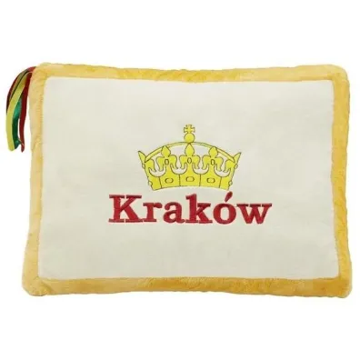 Poduszka Krak�w ��ta 34x24cm