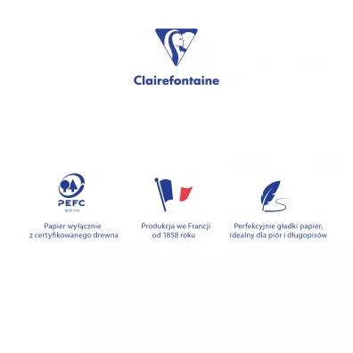 Clairefontaine Zeszyt A4 mix kolorw kratka 60 kartek