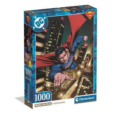 Puzzle 1000 el. Compact DC Superman Clementoni