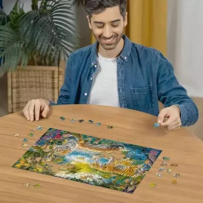 Puzzle 500 el. 2D Rodzina Tygrys�w Ravensburger