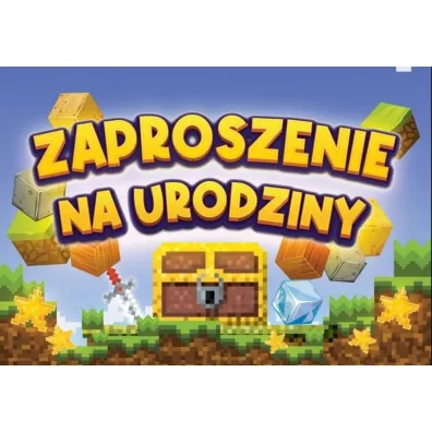 Yeku Zaproszenie Urodziny Zay Mini 10 szt.