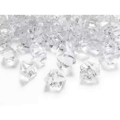 PartyDeco Kryszta�owy l�d bezbarwny 25x21mm