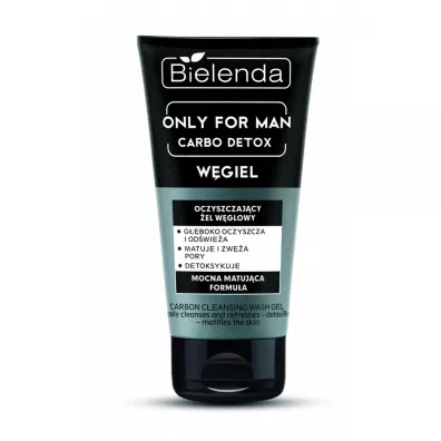 Bielenda Only For Men Carbo Detox W�giel oczyszczaj�cy �el w�glowy 150 g