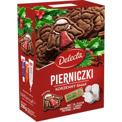 Delecta Pierniczki korzenne + foremki Zestaw 4 x 350 g