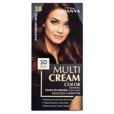 Joanna Multi Cream Color farba do wosw 38 Kasztanowy Brz
