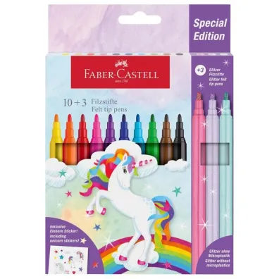 Faber-Castell Flamastry Unicorn 10+3 kol. 13 szt.
