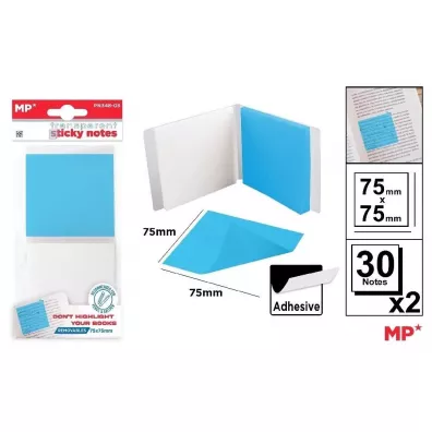 Mp Main Paper Karteczki samoprzylepne przezroczyste 75x75mm 60 szt.