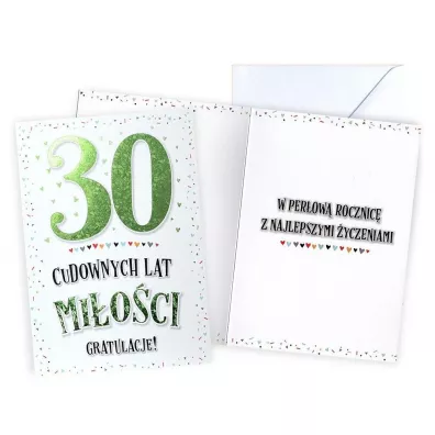 Kukartka Karnet Rocznica �lubu 30