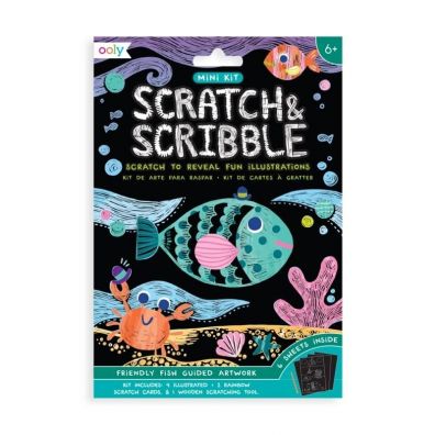 Kolorowe Baloniki Zdrapywanki Mini Scratch & Scribble Rybki