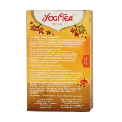 Yogi Tea Herbatka dyniowa (pumpkin chai) 17 x 1.9 g Bio