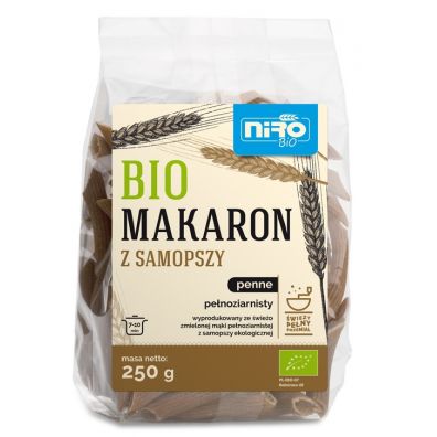 Niro Makaron (z samopszy) penne penoziarnisty 250 g Bio