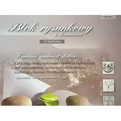 Papiernikus Blok rysunkowy z kamienia A4 15k