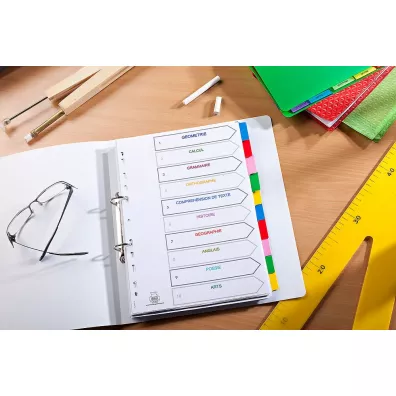 Hamelin Przek�adki kartonowe Mylar A4 z kolorowymi kartkami wzmocnione indeksy