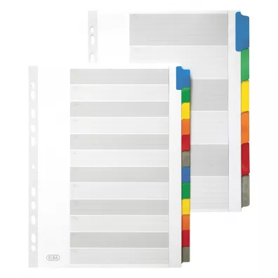 Hamelin Przek�adki kartonowe Mylar A4 z kolorowymi kartkami wzmocnione indeksy