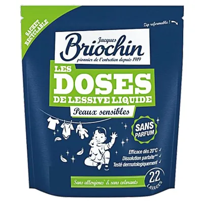 Briochin Kapsu�ki do prania bezzapachowe dla sk�ry wra�liwej 22 szt.