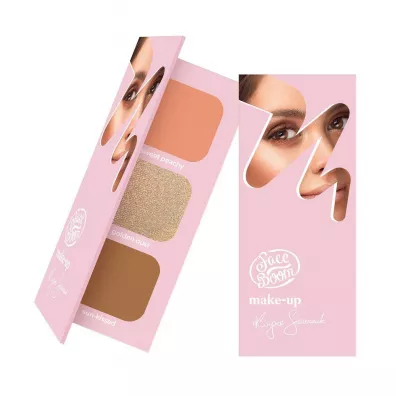 Face Boom Paleta do konturowania twarzy Brunette 21 g
