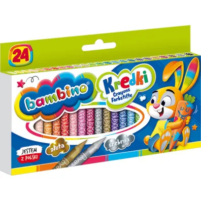 St. Majewski Kredki �wiecowe Bambino 24 szt.