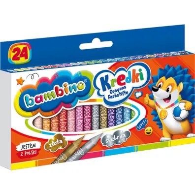St. Majewski Kredki �wiecowe Bambino 24 szt.
