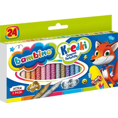 St. Majewski Kredki �wiecowe Bambino 24 szt.