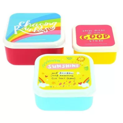 Artyzan Zestaw 3 pojemnik�w Happy News