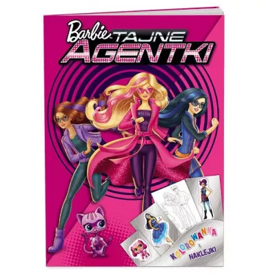 Barbie tajne agentki kolorowanka i naklejki DPN-108