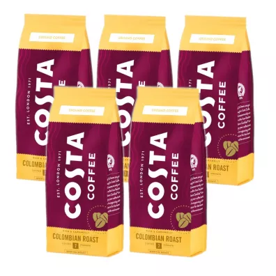 Costa Coffee Zestaw Kawa mielona Colombian Roast 5 x 200 g