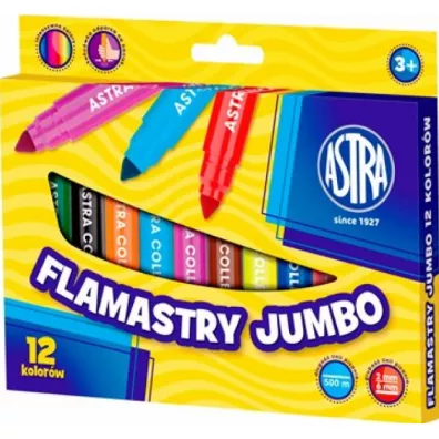Astra Flamastry Jumbo 12 szt.