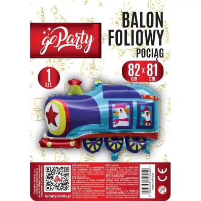 GoParty Balon foliowy Poci�g 82x81cm