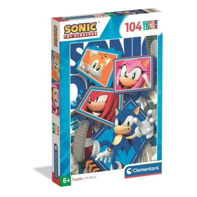 Puzzle 104 el. SuperColor. Sonic Clementoni