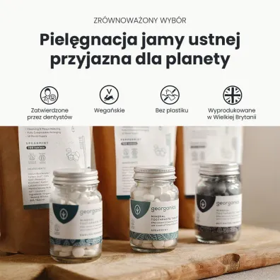 Georganics Naturalne tabletki do mycia z�b�w, Activated Charcoal 120 tab.