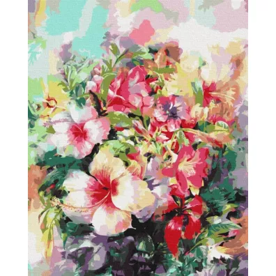 Paint it! Malowanie po numerach - Fantazyjny bukiet 40x50cm