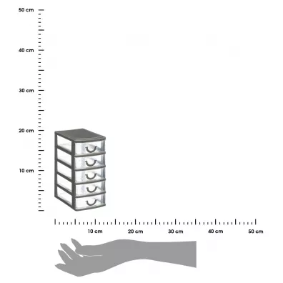 5five Simply Smart Mini organizer na drobiazgi 5 szuflad