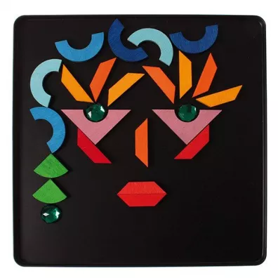 Ukadanka magnetyczna Ksztaty Geometryczne i Klejnoty, 6+, Grimm's Grimms