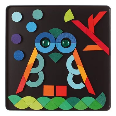 Ukadanka magnetyczna Ksztaty Geometryczne i Klejnoty, 6+, Grimm's Grimms