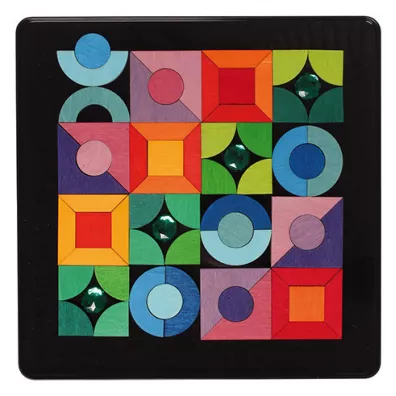Ukadanka magnetyczna Ksztaty Geometryczne i Klejnoty, 6+, Grimm's Grimms